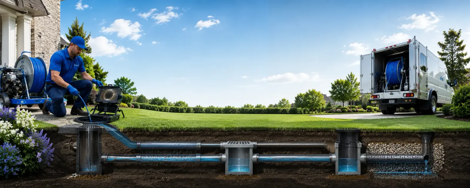 Outdoor drain cleaning information for Calumet, MN